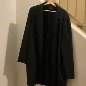 BR lightweight wool trench coat.